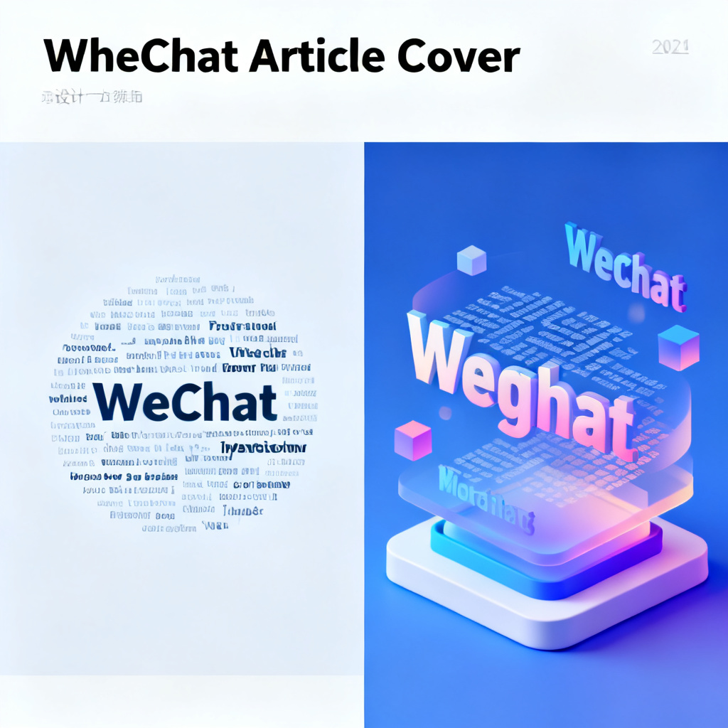A split comparison image showing a traditional flat word cloud on the left versus a dynamic 3D word cloud with animation effects generated by a modern tool on the right, used in a WeChat article cover.