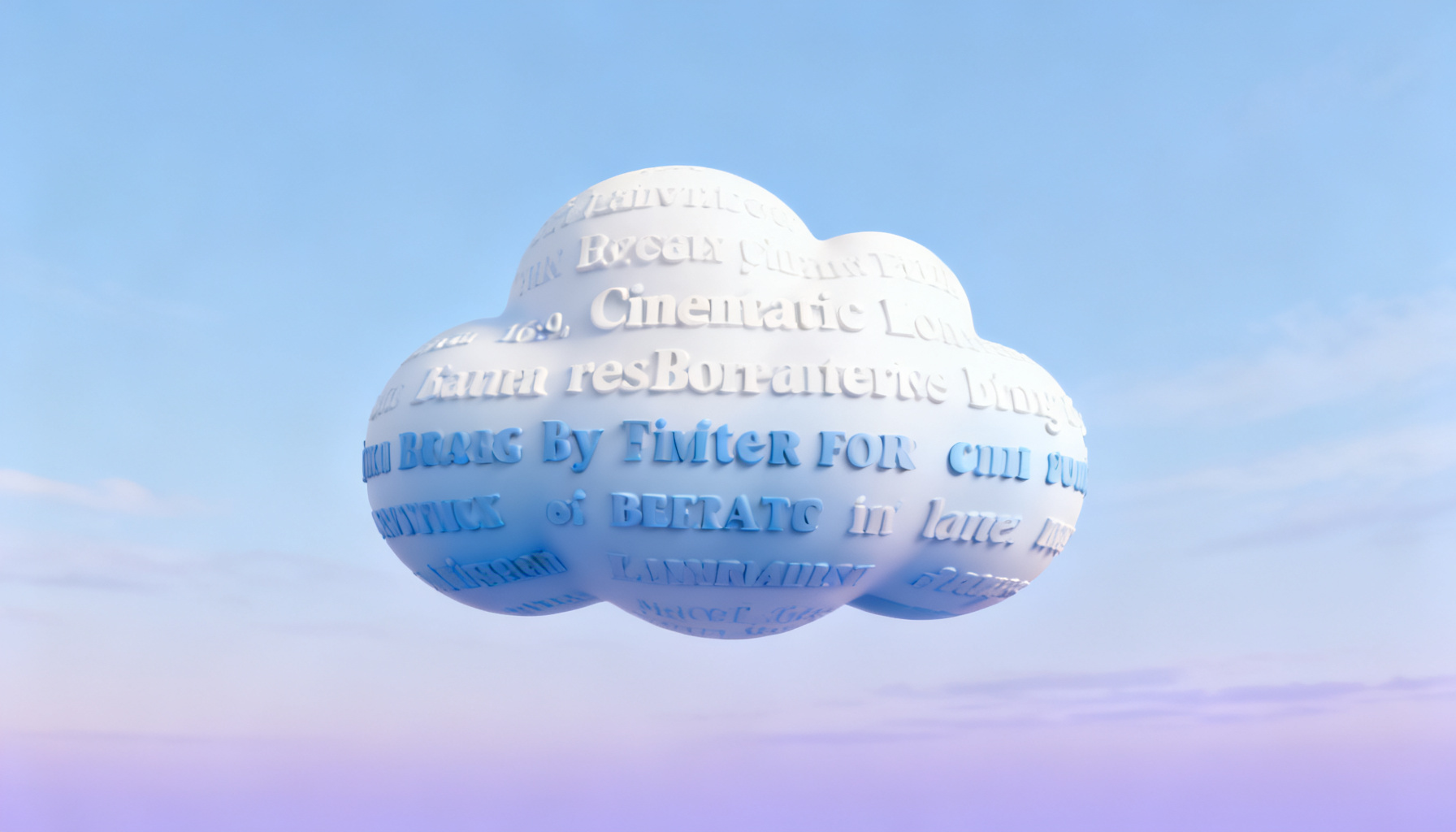 轻云图:AI驱动的3D文字云生成神器,重塑信息可视化的效率与美学