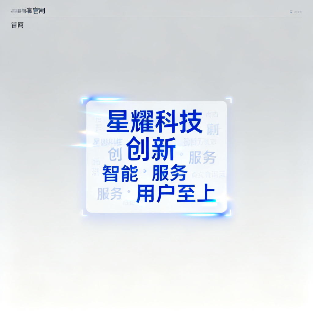 一个品牌官网首页，其中嵌入了一个动态文字云交互组件，吸引用户点击。