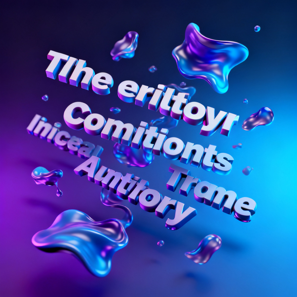 A dynamic word cloud animation transitioning from 2D to 3D, words morphing and floating, with a gradient background from dark purple to electric blue, cinematic slow motion, high quality rendering