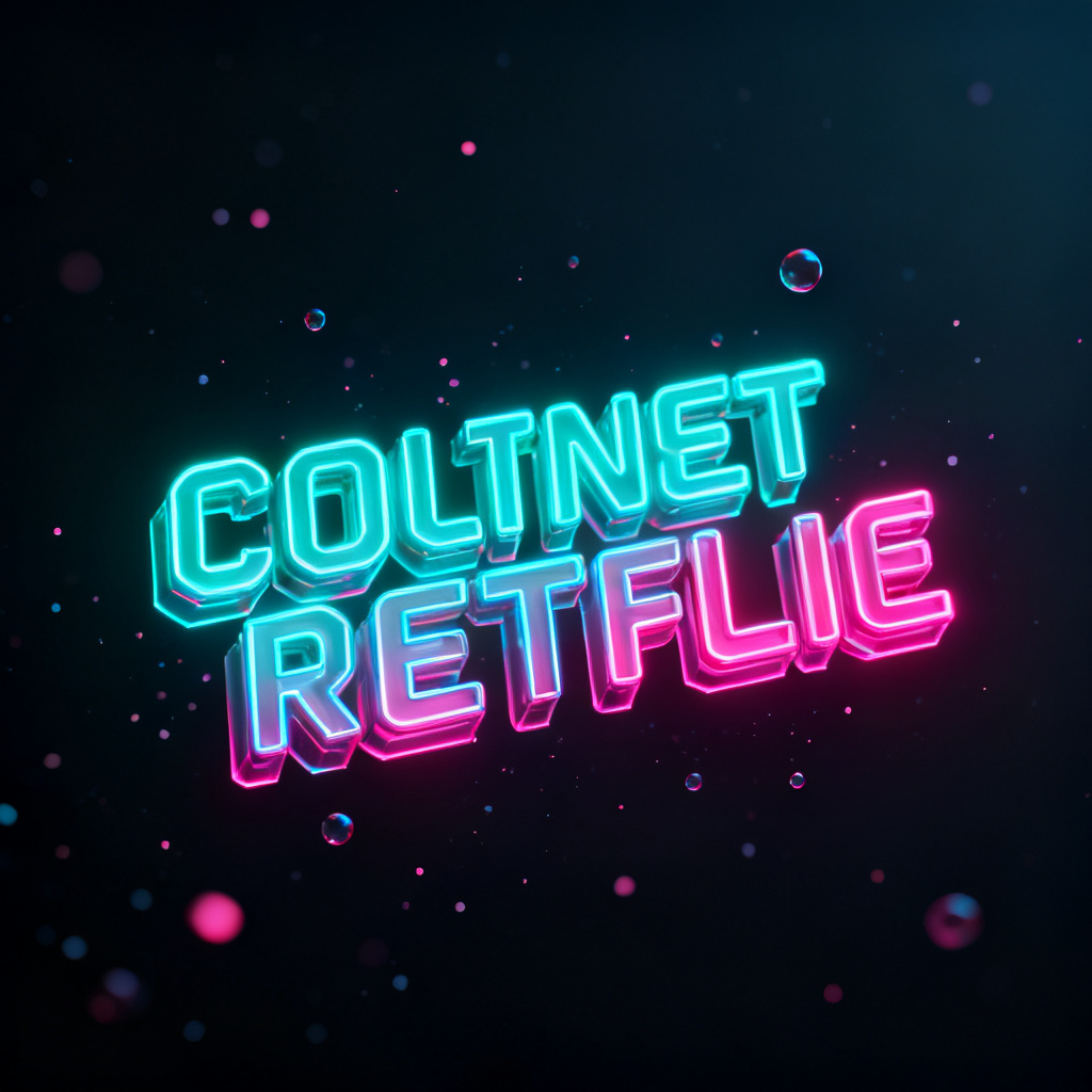 A futuristic word cloud with glowing text in 3D, floating in a dark background, with particles