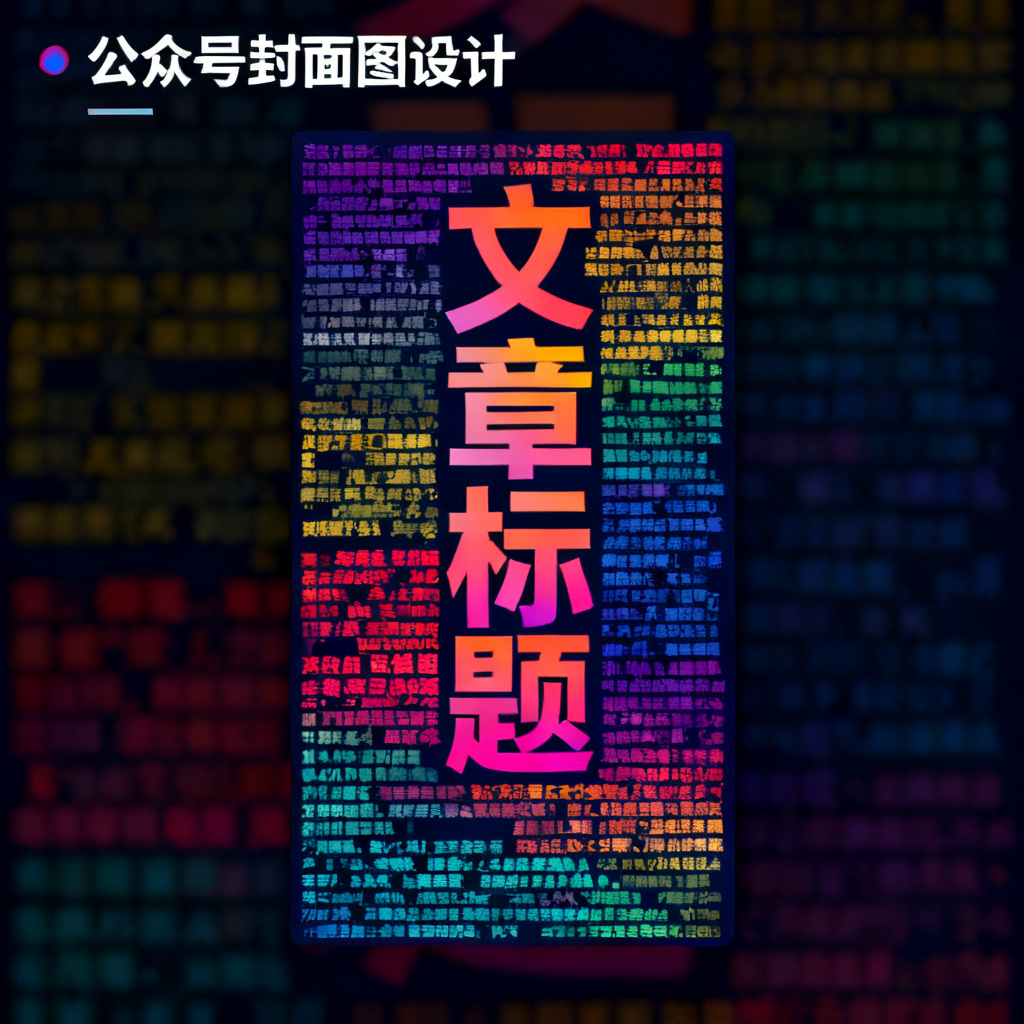 一张公众号封面图，文字云作为背景，文字内容为文章标题，色彩吸引人