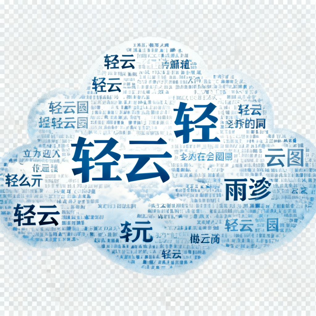 轻云图导出高清PNG格式的文字云效果图,文字清晰锐利,边缘无锯齿,背景为透明底